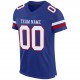 Custom Royal White-Red Mesh Authentic Football Jersey