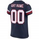 Custom Navy White-Red Mesh Authentic Football Jersey