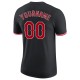 Custom Black Red-White Performance T-Shirt