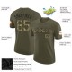 Custom Olive Camo-Black Salute To Service Performance T-Shirt