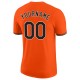 Custom Orange Black-White Performance T-Shirt