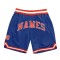 Custom Royal Orange-White Authentic Throwback Basketball Shorts