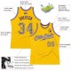 Custom Gold Camo-Purple Authentic Throwback Basketball Jersey