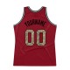 Custom Maroon Camo-Silver Gray Authentic Throwback Basketball Jersey