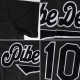 Custom Black White-Red Authentic Baseball Jersey