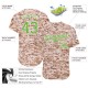 Custom Camo Neon Green-White Authentic Baseball Jersey