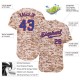 Custom Camo Royal-Red Authentic Baseball Jersey