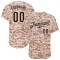 Custom Camo Brown-White Authentic Baseball Jersey