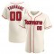 Custom Cream Red-Navy Authentic Baseball Jersey