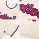 Custom Cream Cream-Red Authentic Baseball Jersey