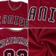 Custom Crimson Black-Khaki Baseball Jersey