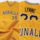 Custom Gold Gold-Black Authentic Baseball Jersey