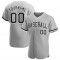 Custom Gray Black-White Authentic Baseball Jersey