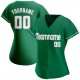 Custom Kelly Green White-Gray Authentic St. Patrick's Day Baseball Jersey