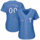 Custom Light Blue White-Royal Authentic Baseball Jersey