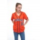 Custom Orange Navy-White Baseball Jersey