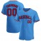 Custom Powder Blue Red-Navy Authentic Baseball Jersey