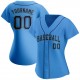 Custom Powder Blue Navy-Aqua Authentic Baseball Jersey