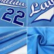 Custom Powder Blue Powder Blue-Black Authentic Baseball Jersey