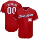 Custom Red White-Royal Authentic Baseball Jersey