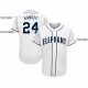 Custom White Navy Baseball Jersey