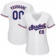 Custom White Royal-Red Authentic Baseball Jersey