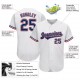 Custom White Royal-Red Authentic Baseball Jersey