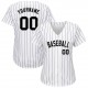 Custom White Purple Strip Black-Gray Authentic Baseball Jersey