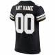 Custom Black White-Vegas Gold Mesh Authentic Football Jersey