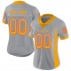 Custom Light Gray Gold-Scarlet Mesh Drift Fashion Football Jersey