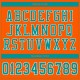 Custom Orange Aqua-White Mesh Authentic Football Jersey