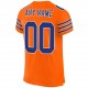 Custom Orange Royal-White Mesh Authentic Football Jersey