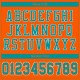 Custom Orange Aqua-White Mesh Authentic Football Jersey