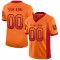 Custom Orange Red-Black Mesh Drift Fashion Football Jersey