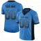 Custom Powder Blue Black-Gray Mesh Drift Fashion Football Jersey