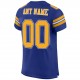 Custom Royal Gold-White Mesh Authentic Football Jersey