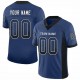 Custom Royal Black-White Mesh Drift Fashion Football Jersey