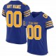 Custom Royal Gold-White Mesh Authentic Football Jersey