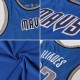 Custom Blue White-Neon Green Authentic Throwback Basketball Jersey