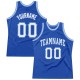 Custom Blue White-Light Blue Authentic Throwback Basketball Jersey