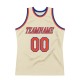 Custom Cream Orange-Royal Authentic Throwback Basketball Jersey