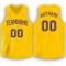 Custom Gold Purple V-Neck Basketball Jersey