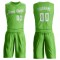 Custom Neon Green White Round Neck Suit Basketball Jersey