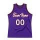 Custom Purple White-Red Authentic Throwback Basketball Jersey