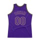 Custom Purple Purple-Old Gold Authentic Throwback Basketball Jersey