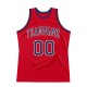 Custom Red Navy-White Authentic Throwback Basketball Jersey