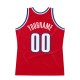 Custom Red White-Royal Authentic Throwback Basketball Jersey