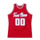 Custom Red White-Light Blue Authentic Throwback Basketball Jersey