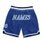 Custom Royal Light Blue-White Authentic Throwback Basketball Shorts