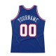 Custom Royal White-Red Authentic Throwback Basketball Jersey